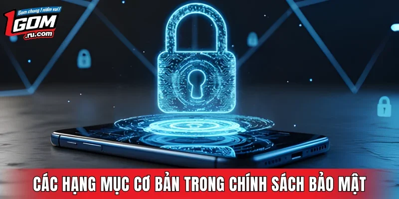 Các hạng mục cơ bản trong chính sách bảo mật
