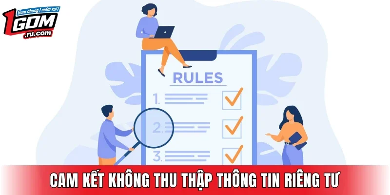 Trang cam kết không thu thập thông tin riêng tư thành viên
