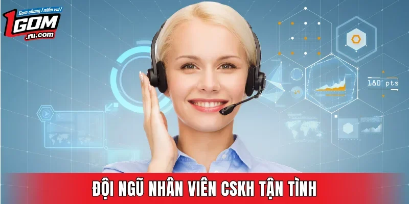 Đội ngũ nhân viên CSKH tận tình