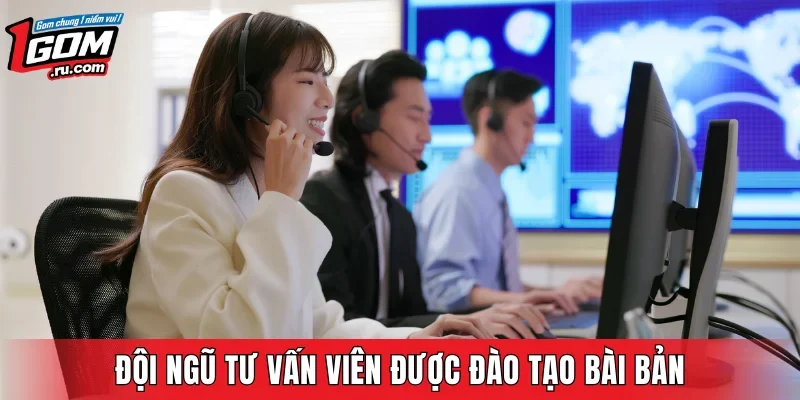 Đội ngũ tư vấn viên được đào tạo bài bản